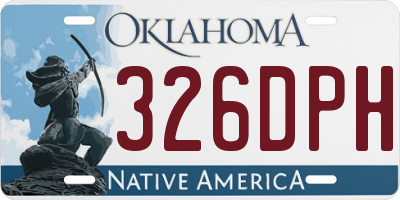 OK license plate 326DPH
