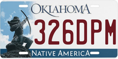 OK license plate 326DPM