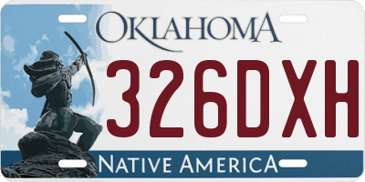 OK license plate 326DXH