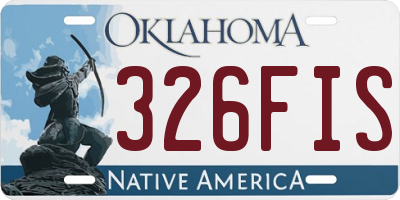OK license plate 326FIS