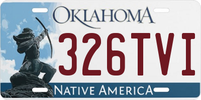 OK license plate 326TVI