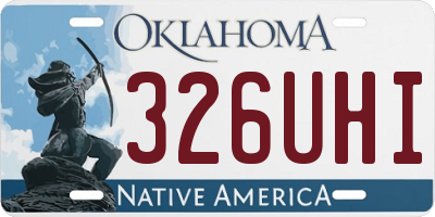 OK license plate 326UHI