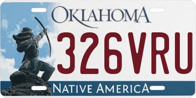 OK license plate 326VRU
