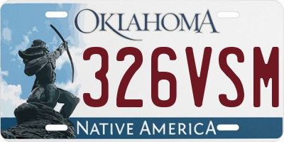 OK license plate 326VSM
