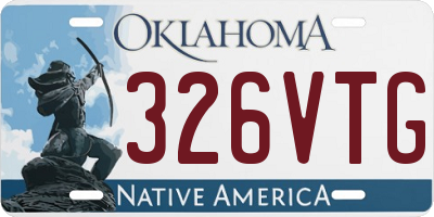 OK license plate 326VTG