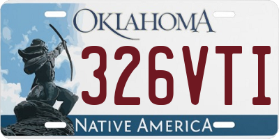 OK license plate 326VTI