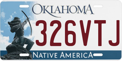 OK license plate 326VTJ