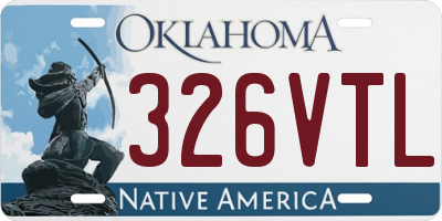 OK license plate 326VTL