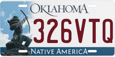 OK license plate 326VTQ