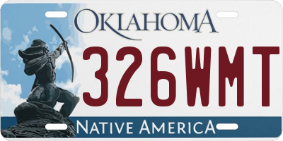 OK license plate 326WMT