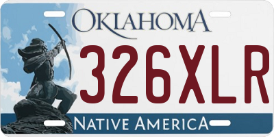 OK license plate 326XLR