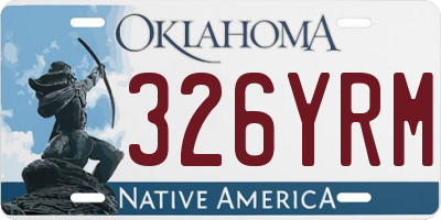 OK license plate 326YRM