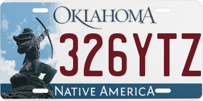 OK license plate 326YTZ