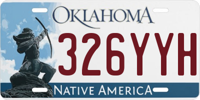 OK license plate 326YYH