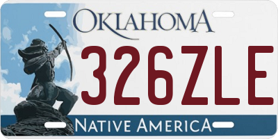 OK license plate 326ZLE