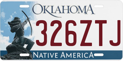 OK license plate 326ZTJ