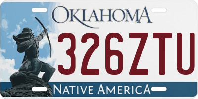 OK license plate 326ZTU