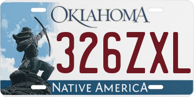 OK license plate 326ZXL