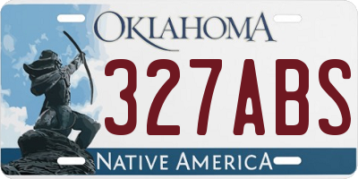 OK license plate 327ABS