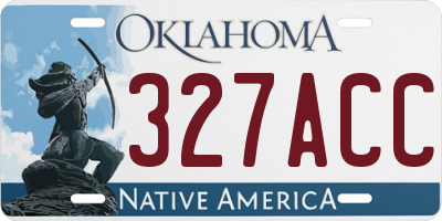 OK license plate 327ACC