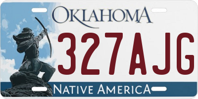 OK license plate 327AJG