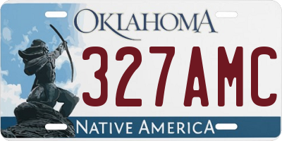 OK license plate 327AMC