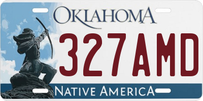 OK license plate 327AMD