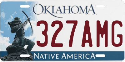 OK license plate 327AMG