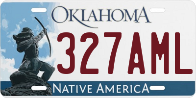 OK license plate 327AML