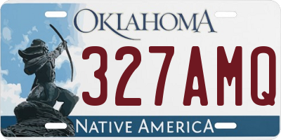 OK license plate 327AMQ
