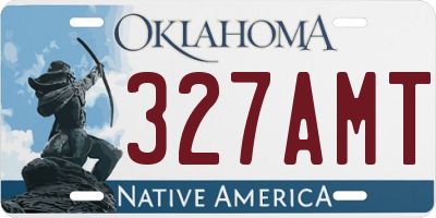 OK license plate 327AMT