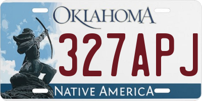 OK license plate 327APJ