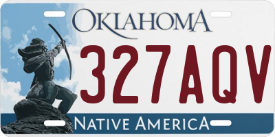 OK license plate 327AQV