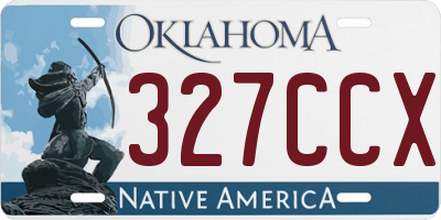 OK license plate 327CCX