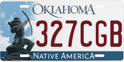 OK license plate 327CGB