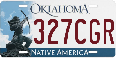 OK license plate 327CGR