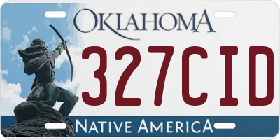 OK license plate 327CID