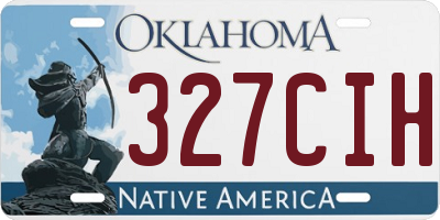 OK license plate 327CIH