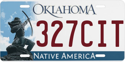 OK license plate 327CIT