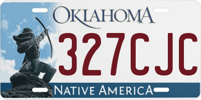 OK license plate 327CJC