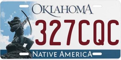 OK license plate 327CQC