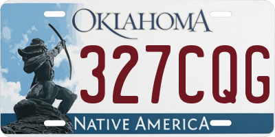OK license plate 327CQG