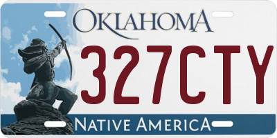 OK license plate 327CTY