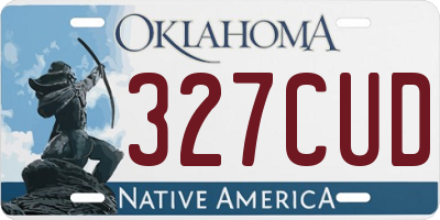 OK license plate 327CUD
