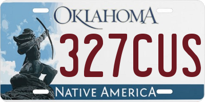 OK license plate 327CUS