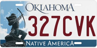 OK license plate 327CVK