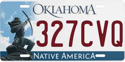 OK license plate 327CVQ