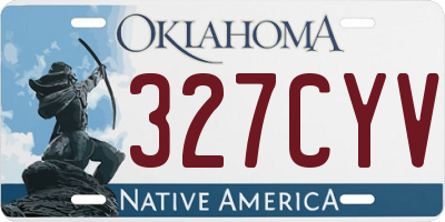 OK license plate 327CYV