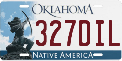 OK license plate 327DIL