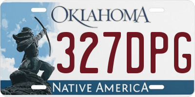 OK license plate 327DPG